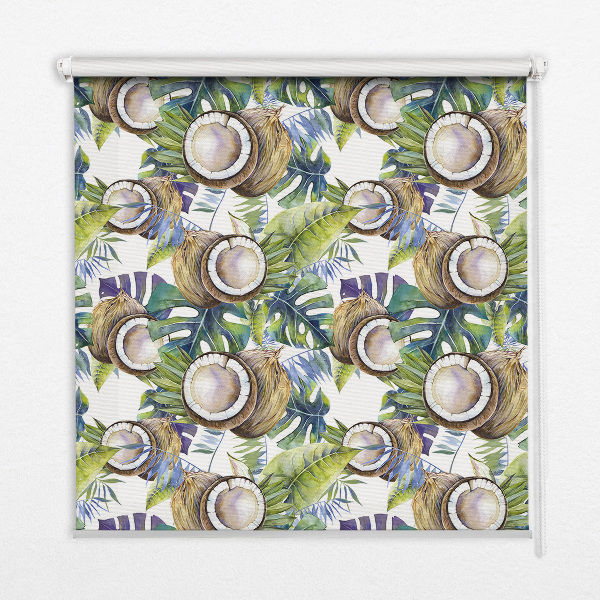 Store intérieur Noix de coco et leurs feuilles