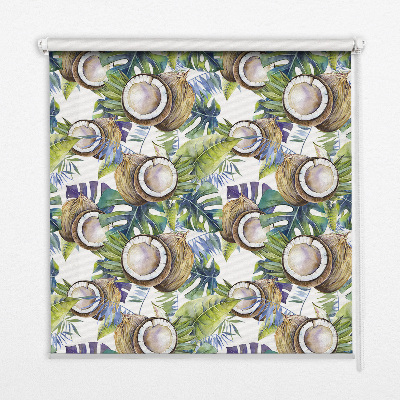 Store intérieur Noix de coco et leurs feuilles