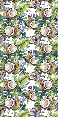 Store intérieur Noix de coco et leurs feuilles