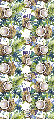 Store intérieur Noix de coco et leurs feuilles