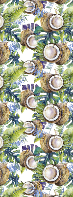 Store intérieur Noix de coco et leurs feuilles