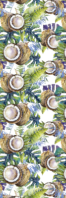 Store intérieur Noix de coco et leurs feuilles