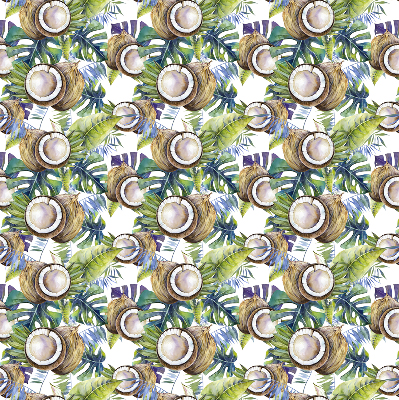 Store intérieur Noix de coco et leurs feuilles