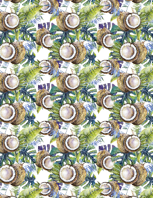 Store intérieur Noix de coco et leurs feuilles