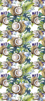 Store intérieur Noix de coco et leurs feuilles