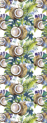 Store intérieur Noix de coco et leurs feuilles