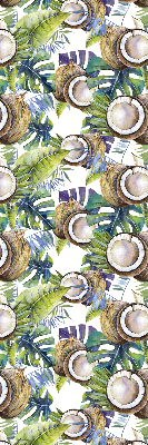 Store intérieur Noix de coco et leurs feuilles