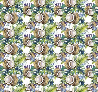 Store intérieur Noix de coco et leurs feuilles