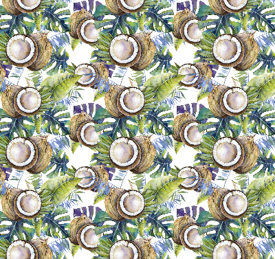 Store intérieur Noix de coco et leurs feuilles