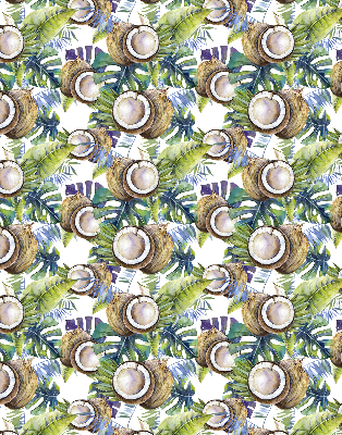 Store intérieur Noix de coco et leurs feuilles