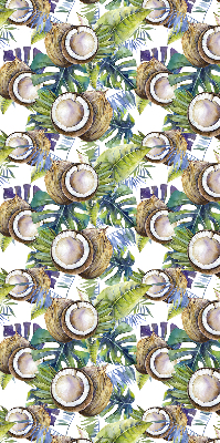 Store intérieur Noix de coco et leurs feuilles