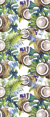 Store intérieur Noix de coco et leurs feuilles