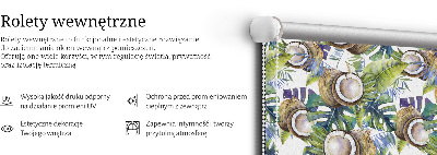 Store intérieur Noix de coco et leurs feuilles