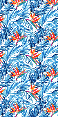 Store enrouleur Feuilles bleues