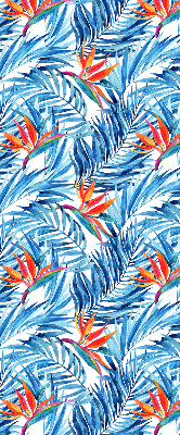 Store enrouleur Feuilles bleues