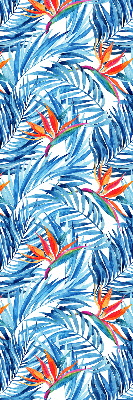 Store enrouleur Feuilles bleues