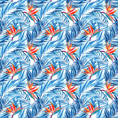 Store enrouleur Feuilles bleues