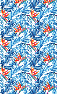 Store enrouleur Feuilles bleues