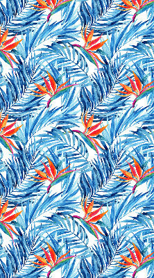 Store enrouleur Feuilles bleues