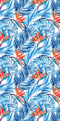 Store enrouleur Feuilles bleues