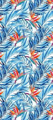 Store enrouleur Feuilles bleues