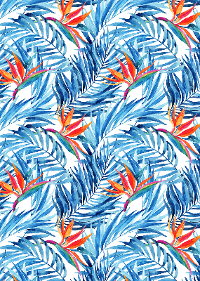 Store enrouleur Feuilles bleues