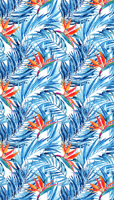 Store enrouleur Feuilles bleues