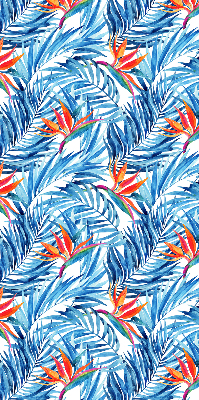 Store enrouleur Feuilles bleues