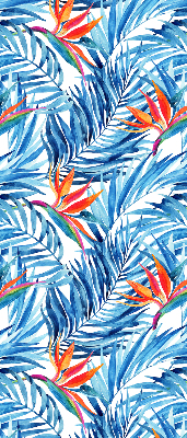 Store enrouleur Feuilles bleues