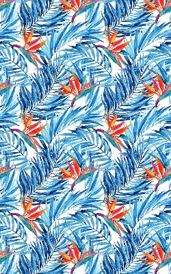 Store enrouleur Feuilles bleues