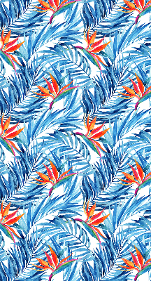 Store enrouleur Feuilles bleues