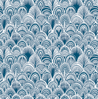 Store intérieur Motif bleu