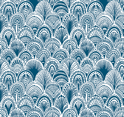 Store intérieur Motif bleu