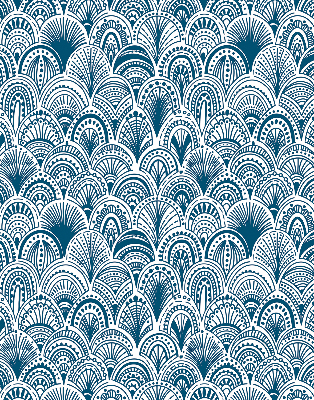 Store intérieur Motif bleu