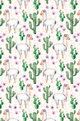 Store enrouleur Lamas et cactus