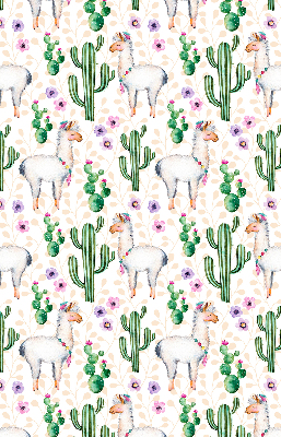 Store enrouleur Lamas et cactus