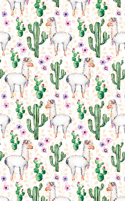 Store enrouleur Lamas et cactus