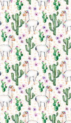 Store enrouleur Lamas et cactus