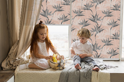 Store intérieur Fleurs grises