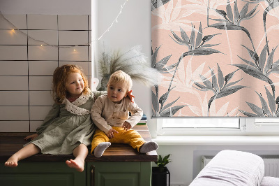 Store intérieur Fleurs grises