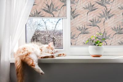 Store intérieur Fleurs grises