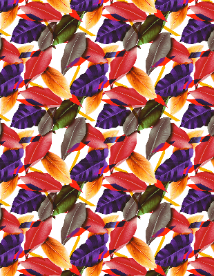 Store enrouleur Feuilles colorées