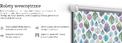 Store intérieur Feuilles colorées