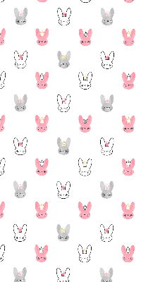 Store enrouleur Lapins colorés dans des couronnes