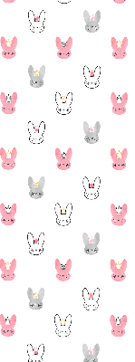 Store enrouleur Lapins colorés dans des couronnes