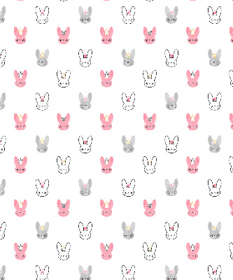 Store enrouleur Lapins colorés dans des couronnes