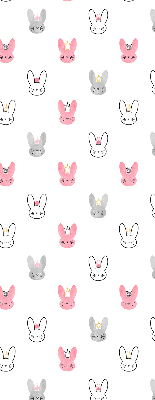 Store enrouleur Lapins colorés dans des couronnes