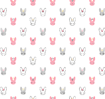 Store enrouleur Lapins colorés dans des couronnes