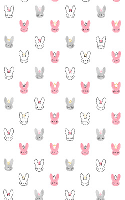 Store enrouleur Lapins colorés dans des couronnes