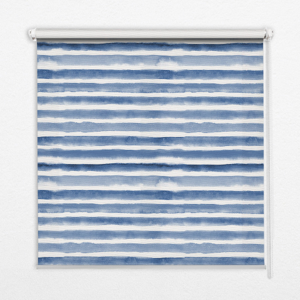 Store intérieur Rayures bleues peintes